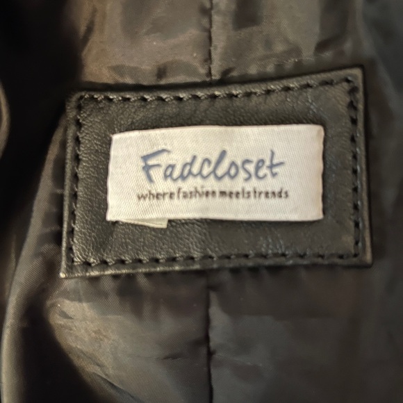 Fadcloset Leather Long Jacket - Picture 2 of 3